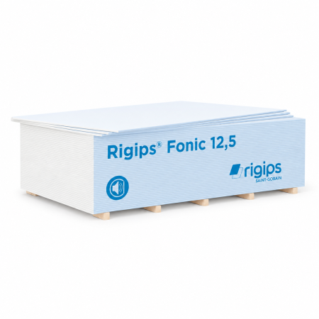 Placa gips-carton pentru izolare acustica Rigips Fonic, tip D, 12,5 x 1200 x 2000 mm
